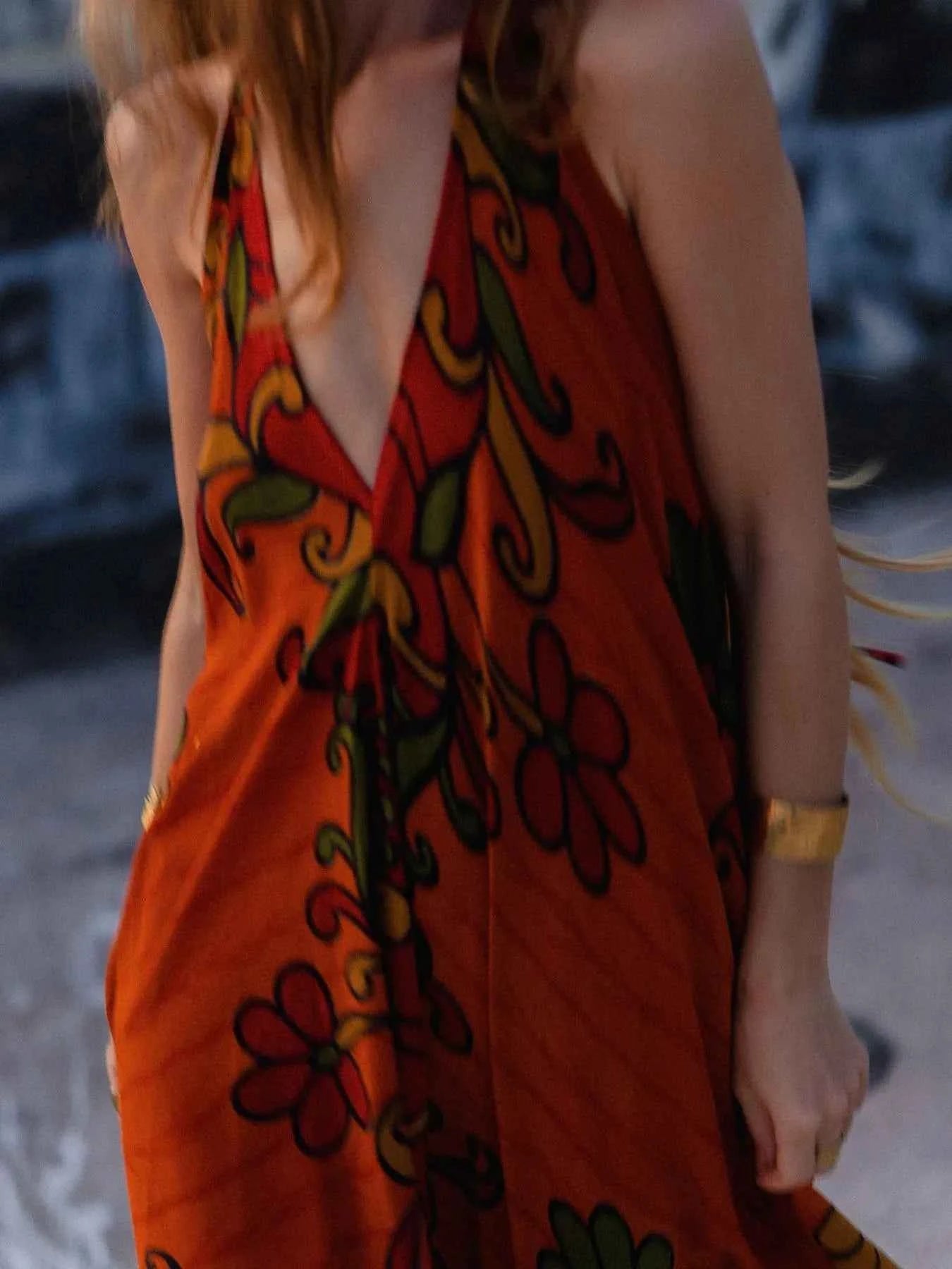 Asymmetrical Hem Printed Halter Neck Dress Matcha Green bf710533-f7f4-462f-a182-88a1b56eb92c-Max-Origin