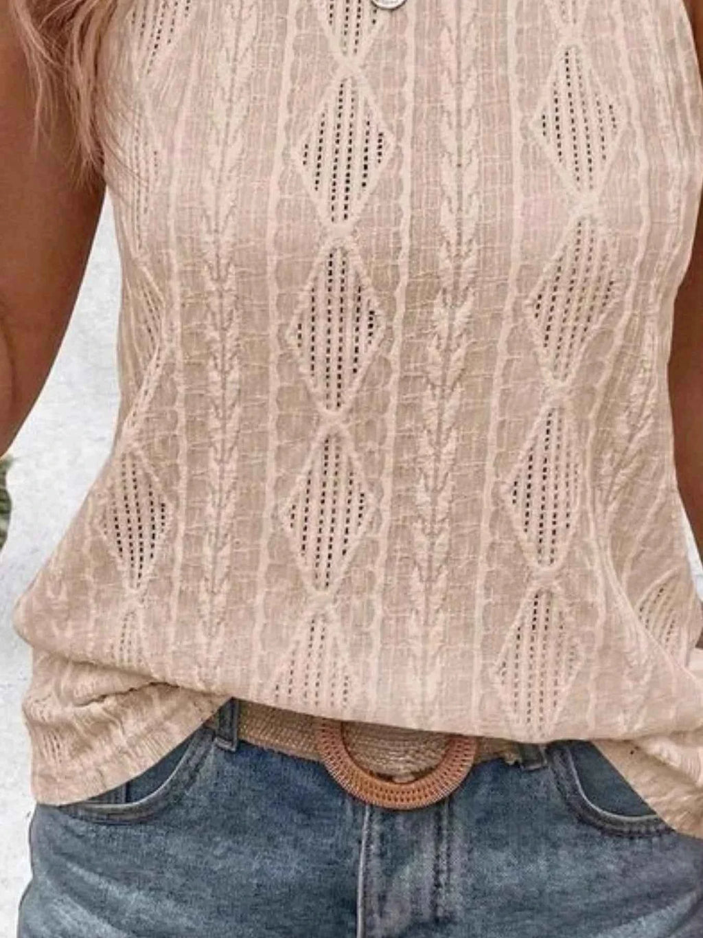 Textured Round Neck Tank bfa0a4cf-4ae3-481b-89f3-819dd72093c2-Max-Origin