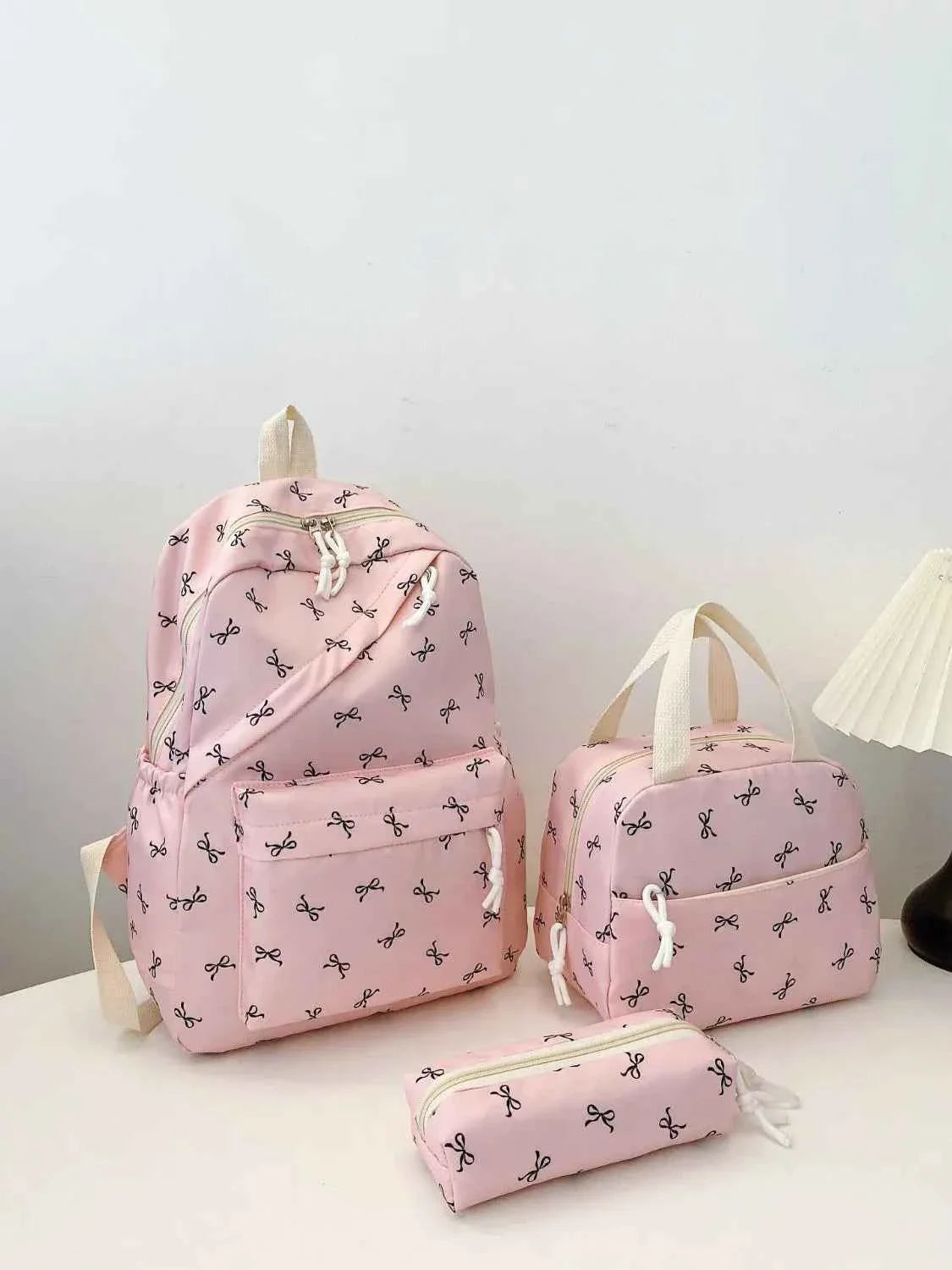 Bow Print 3-Piece Bag Set bfb2181b-3f2b-4aaf-b5e1-f4d5f4e5542e-Max-Origin