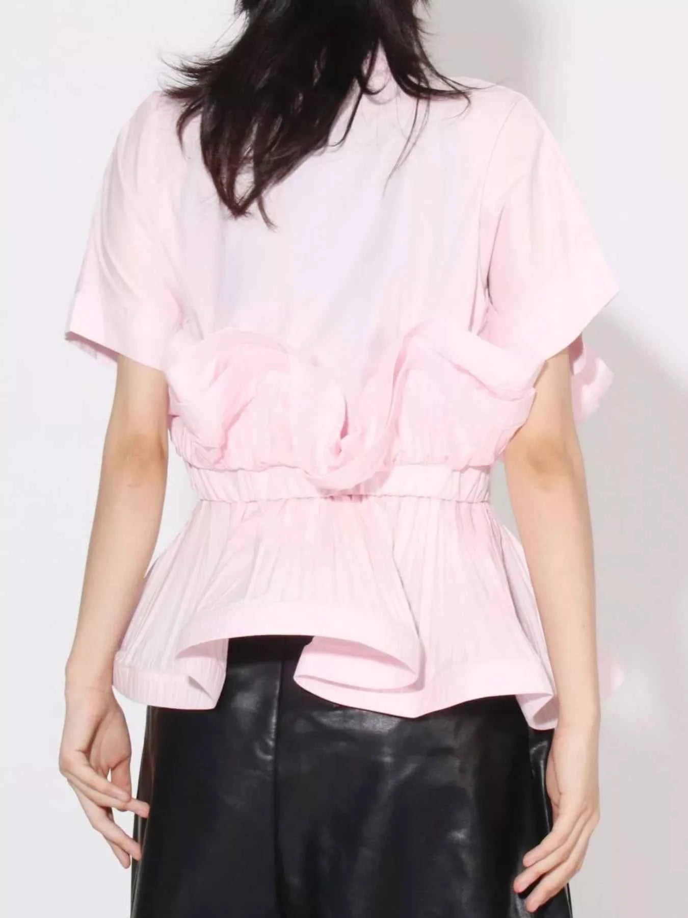 Ruffle Peplum Button-Down Shirt bfbaba16-ef3f-4be0-9ba1-fcff82645e7e-Max-Origin
