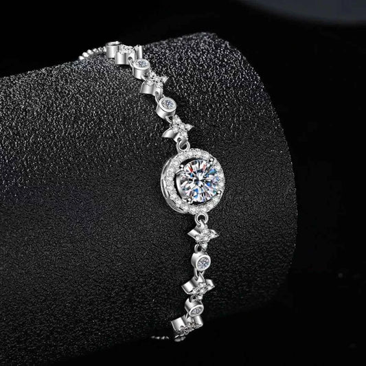 1 Carat Moissanite 925 Sterling Silver Minimalist Bracelet Silver One Size bfc3fa36-e7ac-40fe-a4b4-556a84ae0f5d-Max-Origin