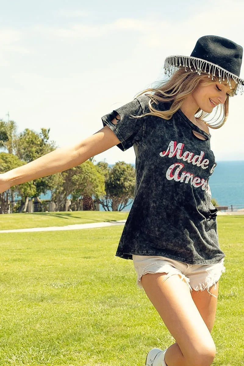 BiBi Laser Cut Mineral Washed America Print Top bfc93cc4f1ff4a2fbc9435e817896dc5-Max-Origin