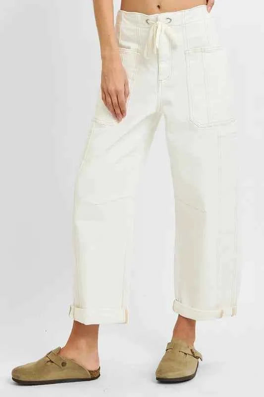 Full Size High Rise Crop Wide Barrel Cargo Pocket Jeans Plus Size c001049d-5f34-4ea3-b21f-af0d33126e95-Max-Origin
