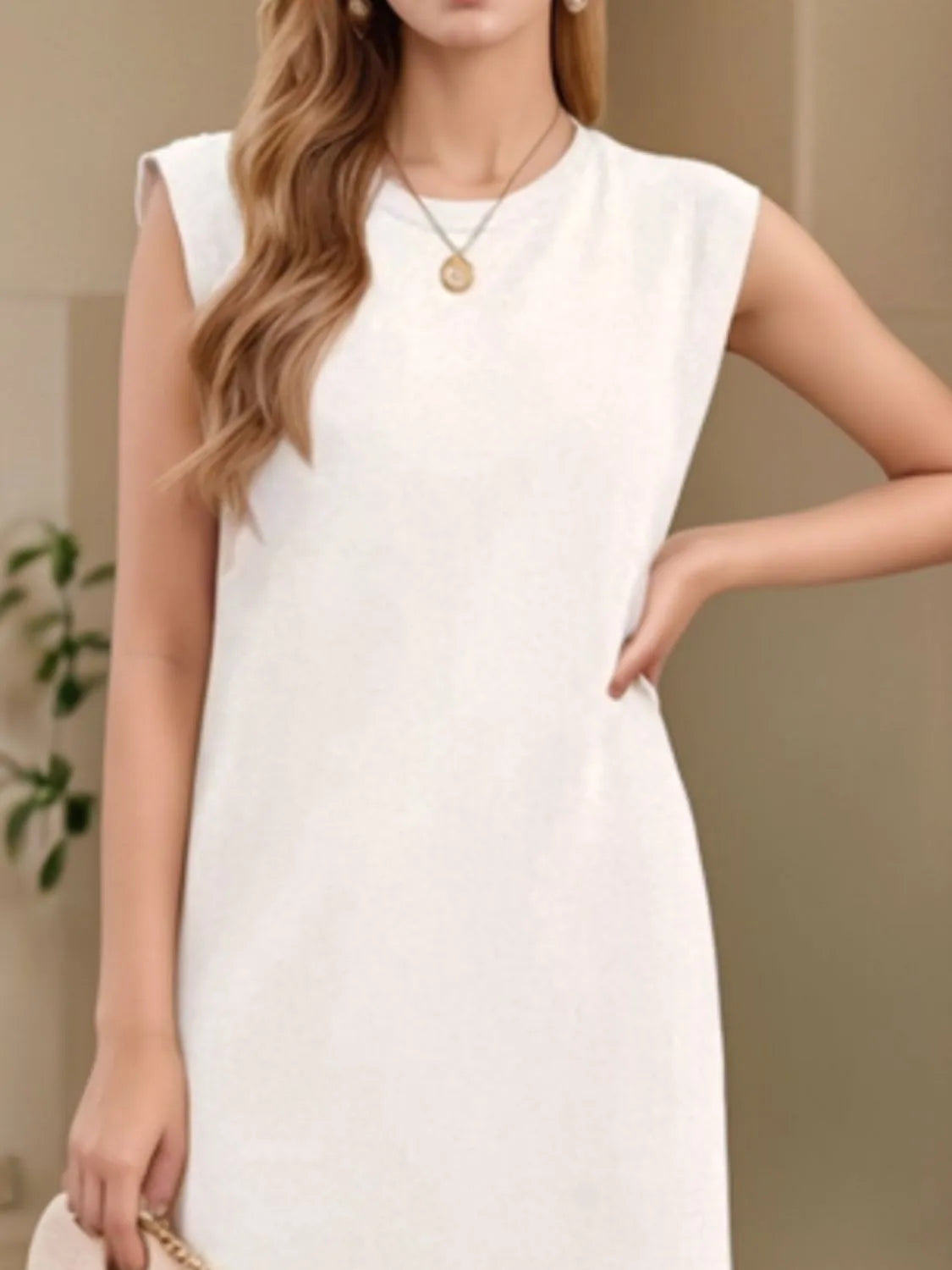 Full Size Slit Round Neck Sleeveless Maxi Tank Dress Plus Size c010197b-141d-4fac-9d4d-c5fcf574d570-Max-Origin