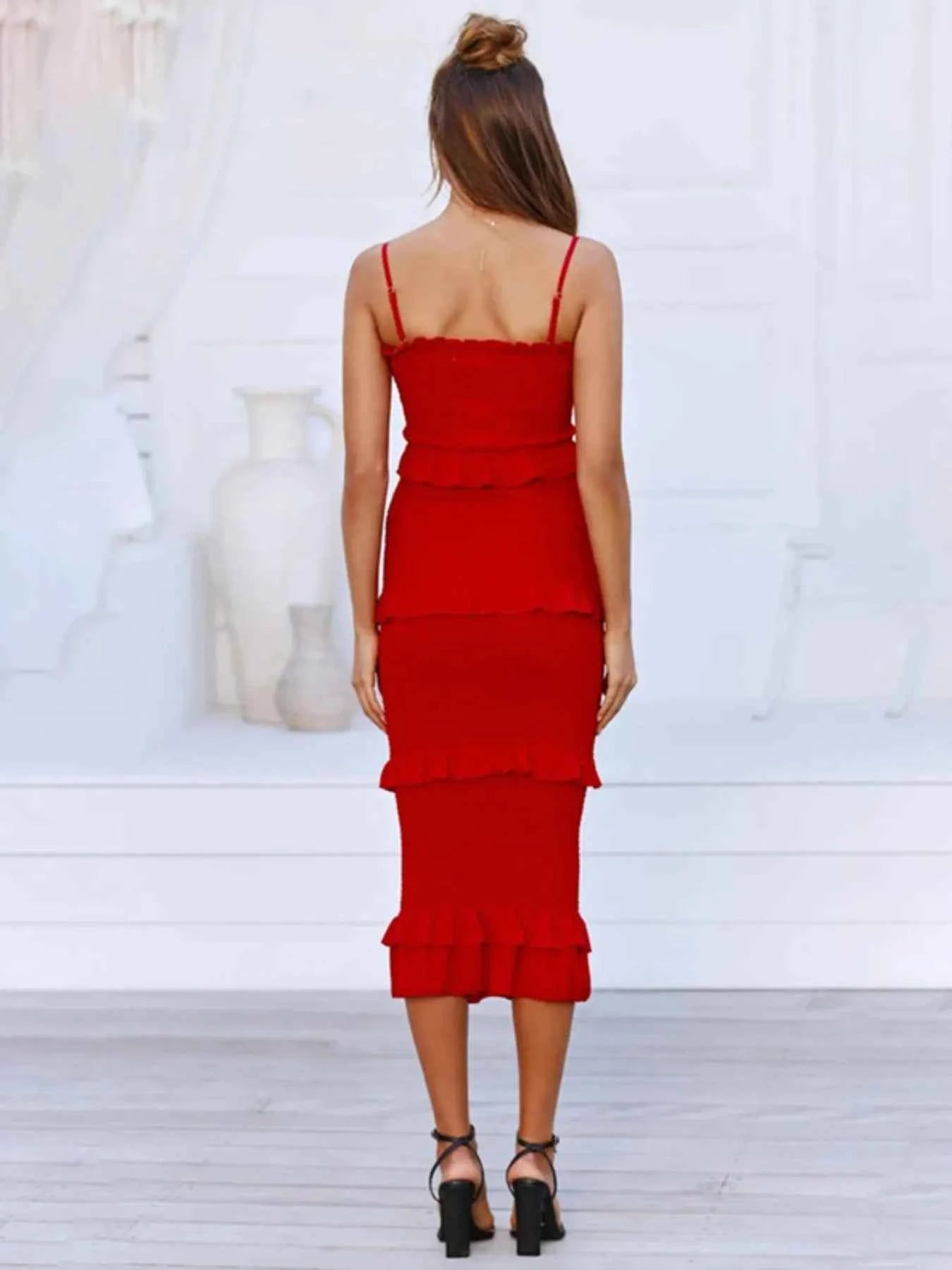 Smocked Ruffled Midi Cami Dress c01e4ba1-84c2-4fb3-a1c2-9705d301a0c2-Max-Origin