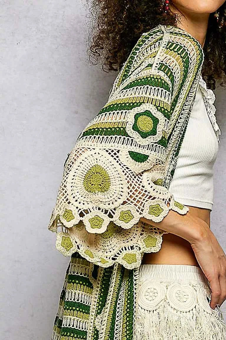 POL Striped and Floral Pattern Crochet Longline Cardigan c0294ca5-4a0b-4eb6-bc59-ab0fb4381215-Max-Origin