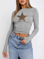 Leopard Star Long Sleeve T-Shirt c03743db726343d68f0b3dd3a965b5aa-Max-Origin