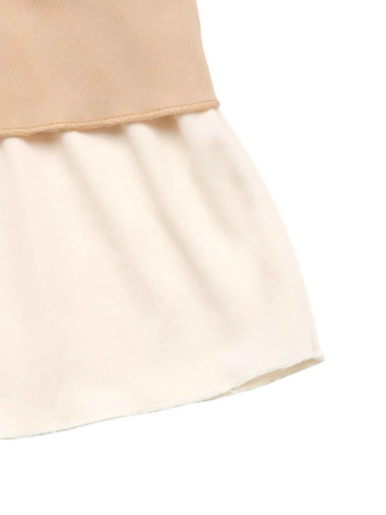 Layered Midi Skirt with Contrast Hem Detail c06786c210c44e3592db46c1cc5ce087-Max-Origin