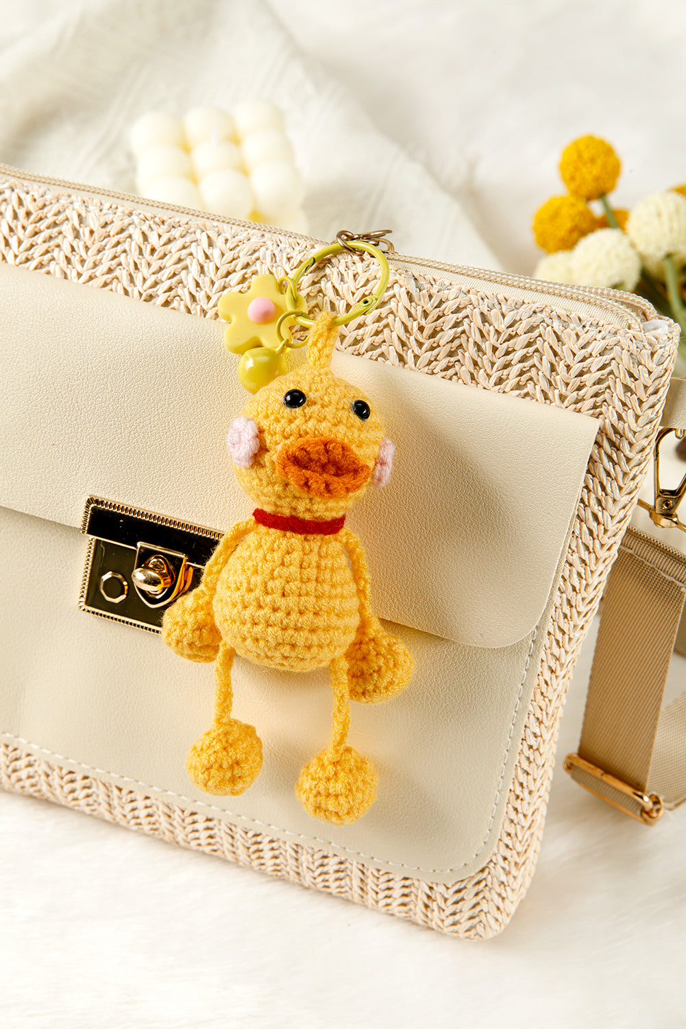 Yellow Crochet Mini Duck Keychain c075acf0e9234f7f
