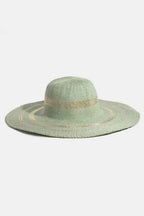 Fame Metallic Accent Trim Floppy Sun Hat Sage One Size c07b5dc4-aed6-4473-b0d6-c6e6fb6f7d64-Max-Origin