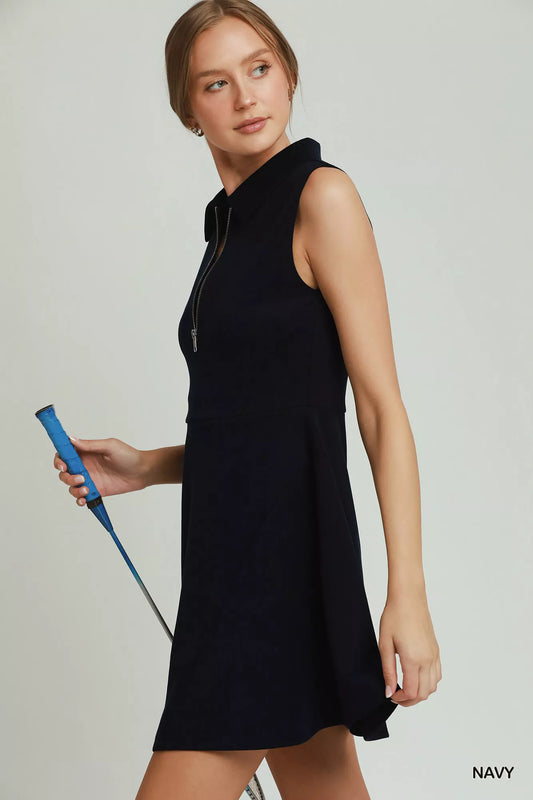 Collared Quarter Zip Tennis Dress c095abf5-dc80-4ca5-8da0-f3330c196765-Max-Origin