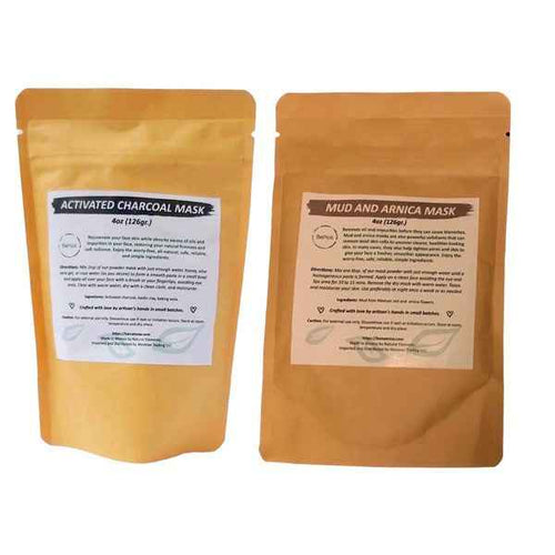 Activated Charcoal + Mud & Arnica Facial Masks Bun As Shown One Size c09fe7fb-6a95-4036-803d-7d67d74c2715
