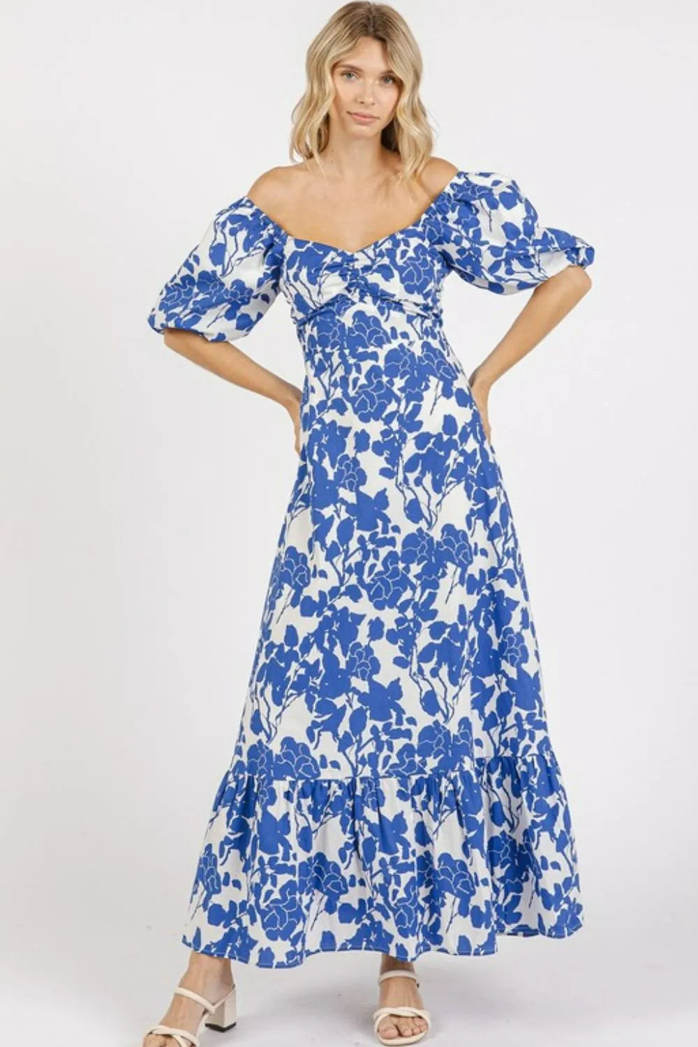 Mittoshop Cutout Back Floral Sweetheart Neck Puff Sleeve Dress c0dc3f22-58ee-40b1-8e7c-8154e1f10f80-Max