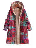 Bohemian Patchwork Fleece Lined Hooded Outerwear Red c0e31a297824443cb15bfb7768dd4299-Max-Origin