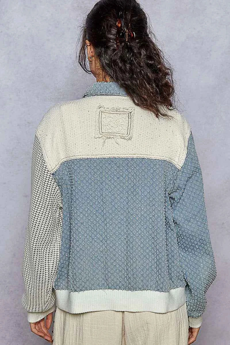 POL Lace Details Button Up Jacket with Chest Pockets c1133f19-6229-4f70-bc1b-c7d0215667b0-Max-Origin