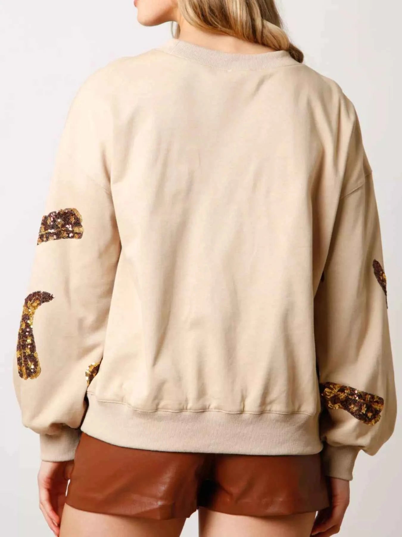 Sequin Boot Crewneck Sweatshirt c114528e-8e1d-45e2-a98b-bd3a6e5f995a-Max-Origin