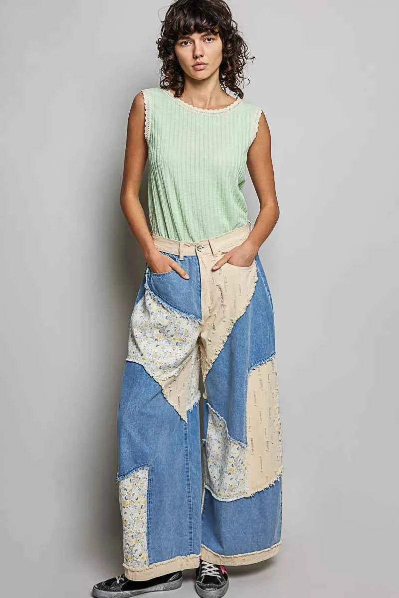 POL Ribbed Round Neck Tank with Lace Trim c11629c9-ec62-467d-ad14-8f9a1c94d660-Max-Origin