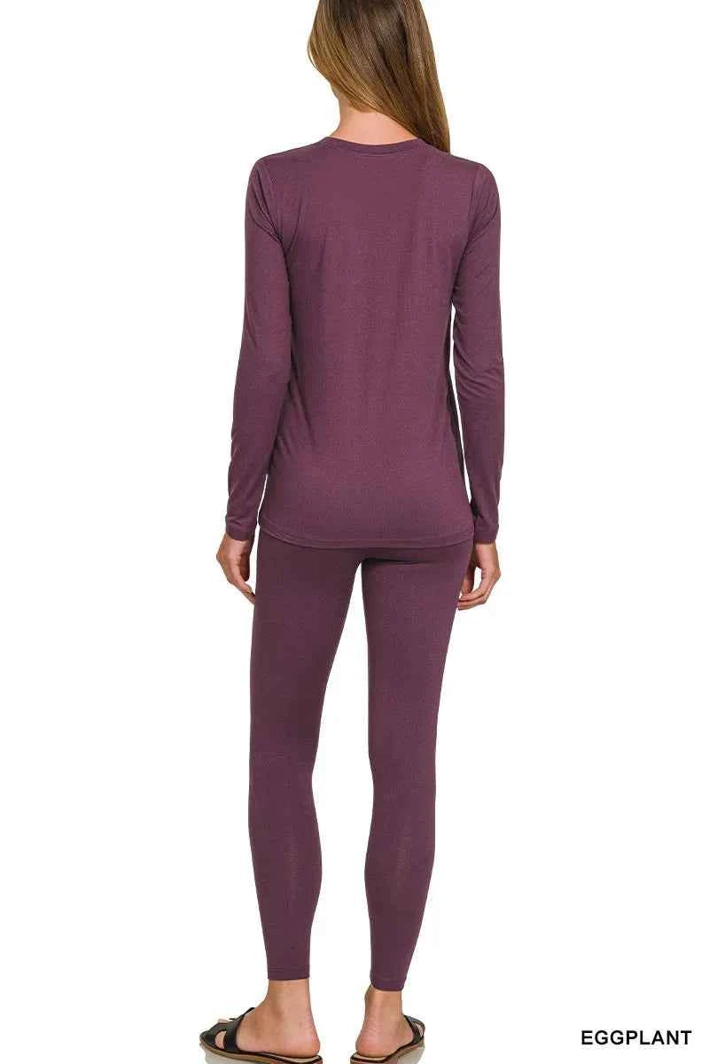 Zenana Microfiber Round Neck Top and Leggings Set c12ab7374e434ca9b633a483712714fb-Max-Origin