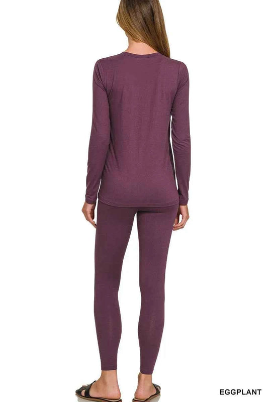 Microfiber Round Neck Top and Leggings Set c12ab7374e434ca9b633a483712714fb-Max-Origin