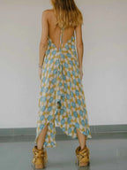 Asymmetrical Hem Printed Halter Neck Dress c133537c-988c-45ce-bb90-6e9857c9c122-Max-Origin