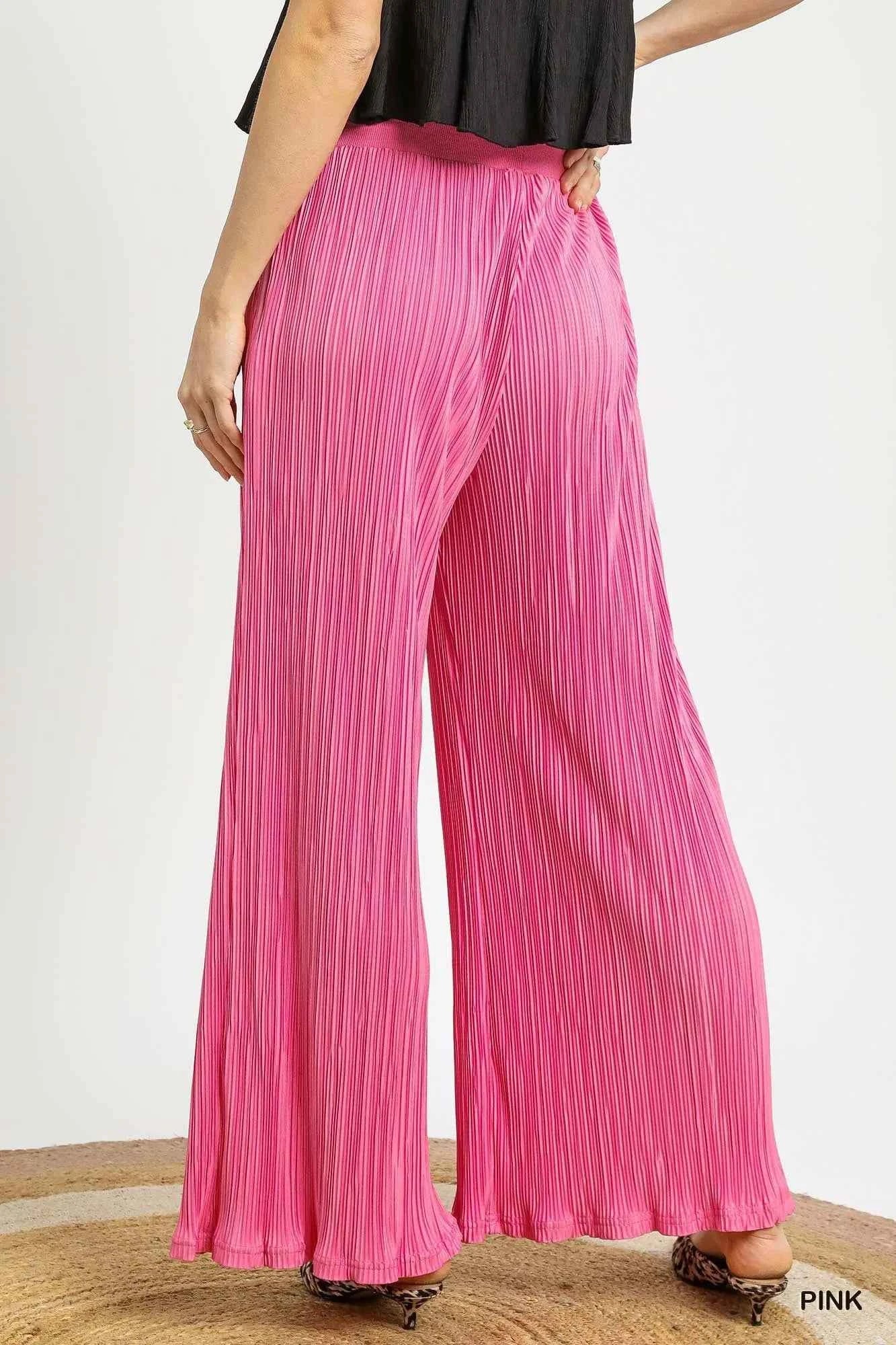 Umgee Wide Leg Textured Pants c1344045-ccfc-4019-bf9c-a08841419fec-Max-Origin