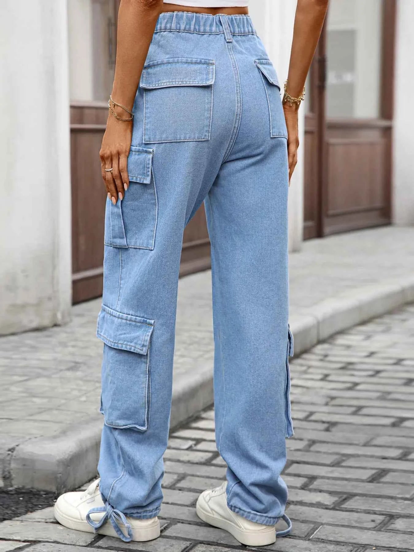 Casual Wide Leg Cargo Jeans c141735f6ee44e728ab8e80a900a3bff-Max-Origin