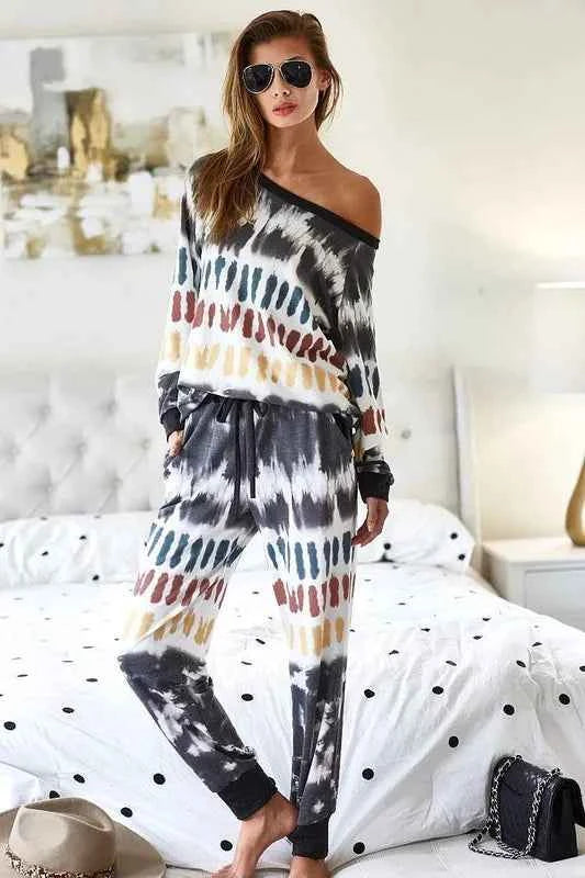BiBi Tie Dye Print French Terry Top c148e14b68304a969413650458768603-Max-Origin