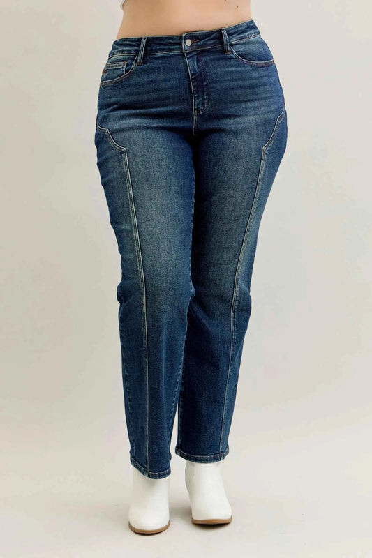 Full Size Seam Detail Straight Leg Jeans Plus Size c1518178-a1f0-4f3b-9c20-e56a4f7d230d-Max-Origin