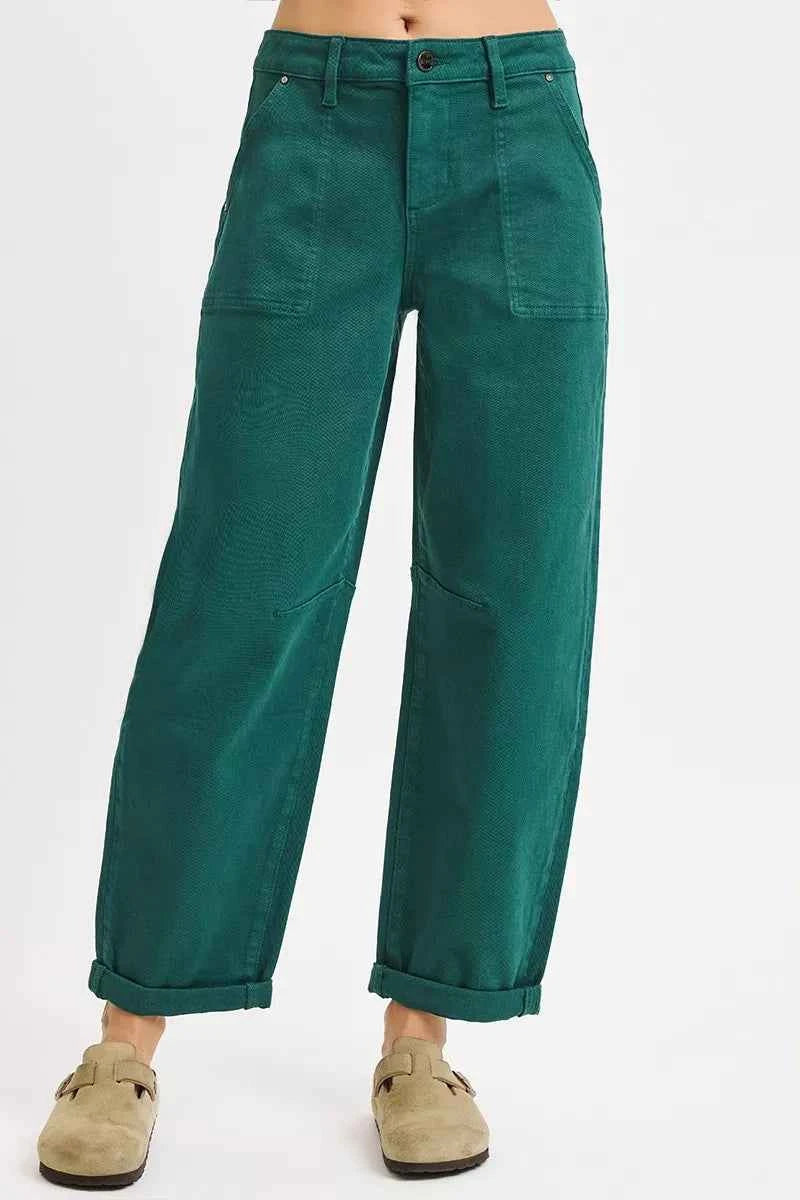 RISEN High Rise Ankle Cuffed Barrel Pants c1575ebedb7c421bbb82fd0b95f2cf7a-Max-Origin