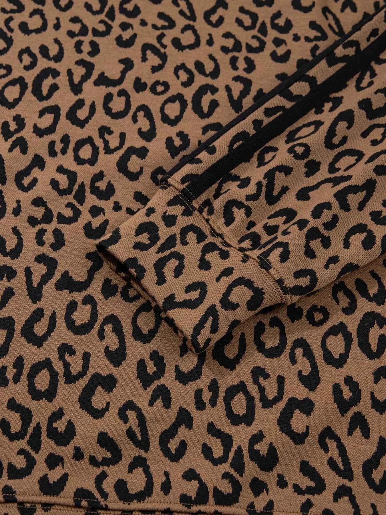 Striped Trim Leopard Long Sleeve Top Drawstring Pant Set c15766e230f44a44a7547b2fe6693fea-Max-Origin