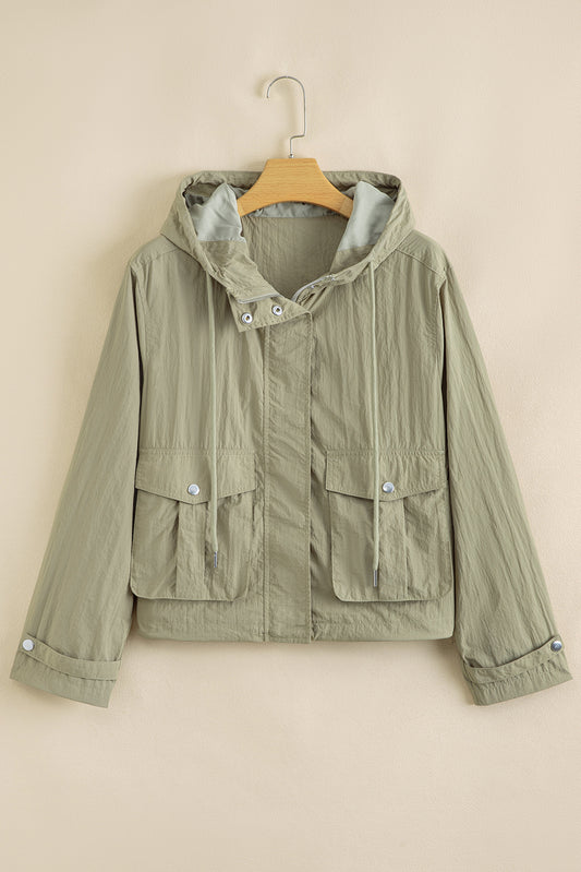 Laurel Green Zipped Pocket Cropped Hooded Utility Jacket c16a46bd0e21ba45_0dea23ae-32ff-4d31-86db-68cfe92d454c