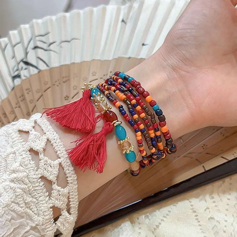 Tassel Rice Bead Bracelet c18073ec-8aa6-4e95-97fa-2a4092d91752-Max