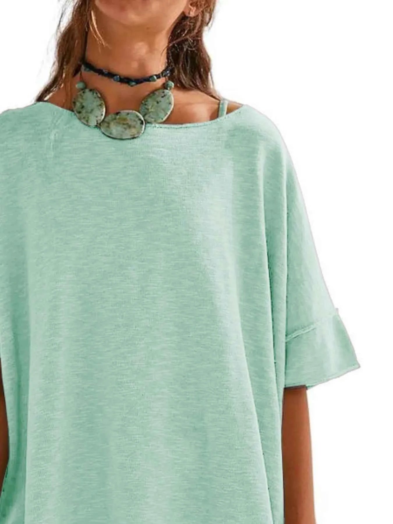 Oversized Round Neck Drop-Shoulder T-Shirt c189ac16-ab64-4abb-87e5-09fadd00d2b9-Max-Origin