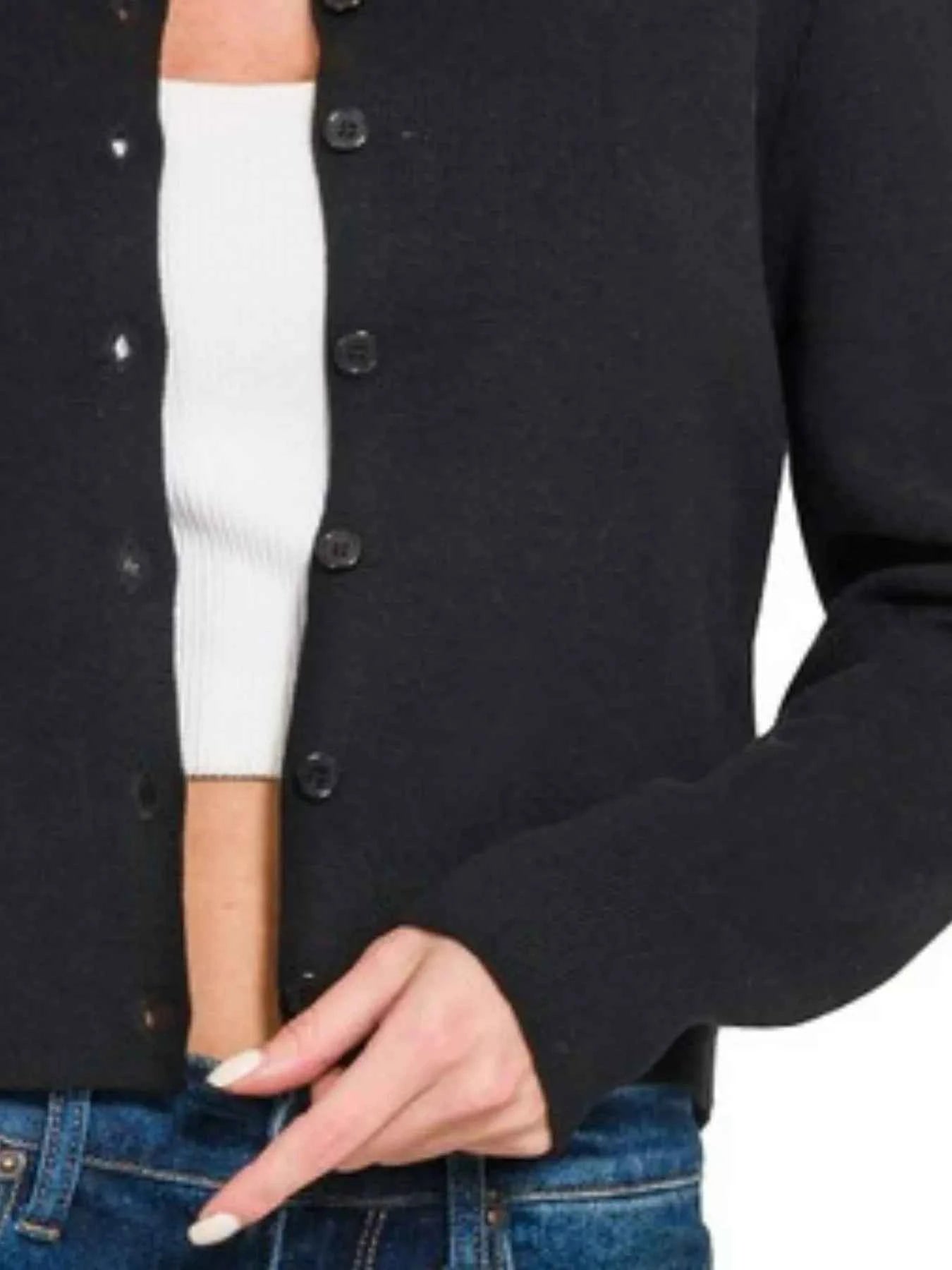Zenana Button-Front Crewneck Long Sleeve Cropped Cardigan c19d496c-b3b5-446d-8425-c1790f852663-Max-Origin