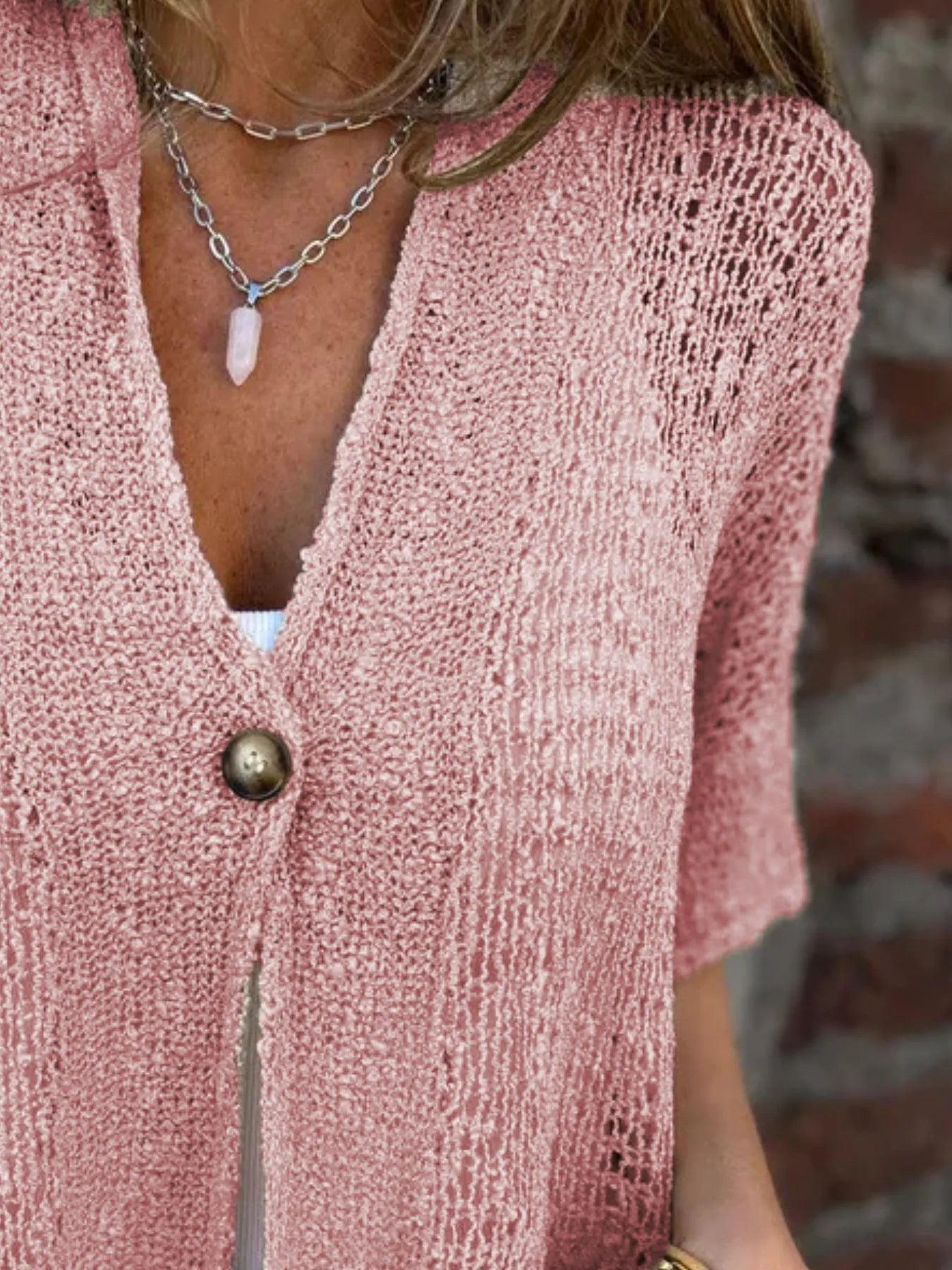 Full Size One Button Openwork Cardigan Plus Size c1a67021-420b-409d-8e10-fb466b92bb28-Max-Origin