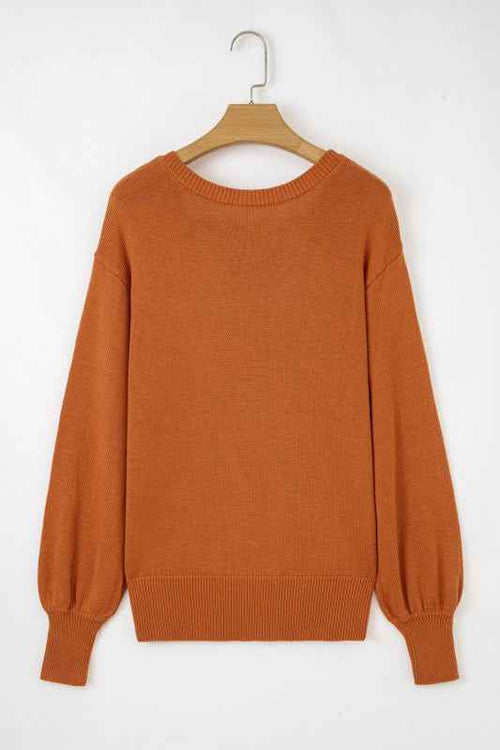 Abigail Trim Drop Shoulder Sweater Gold Flame c1adc05e-8b12-4a7d-a242-0c851fff62c8