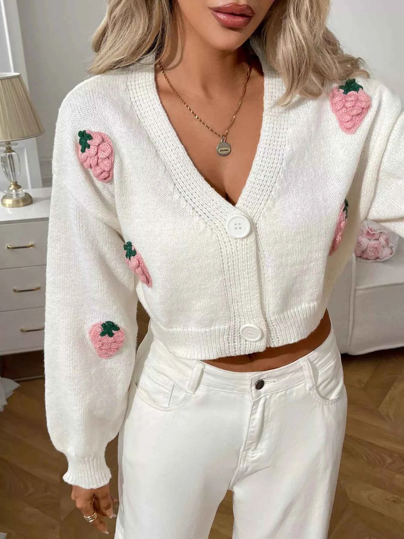 Strawberry Cropped Button-Up Cardigan c1cf5883-d0b1-4237-abe2-6e0aa2f28623-Max-Origin