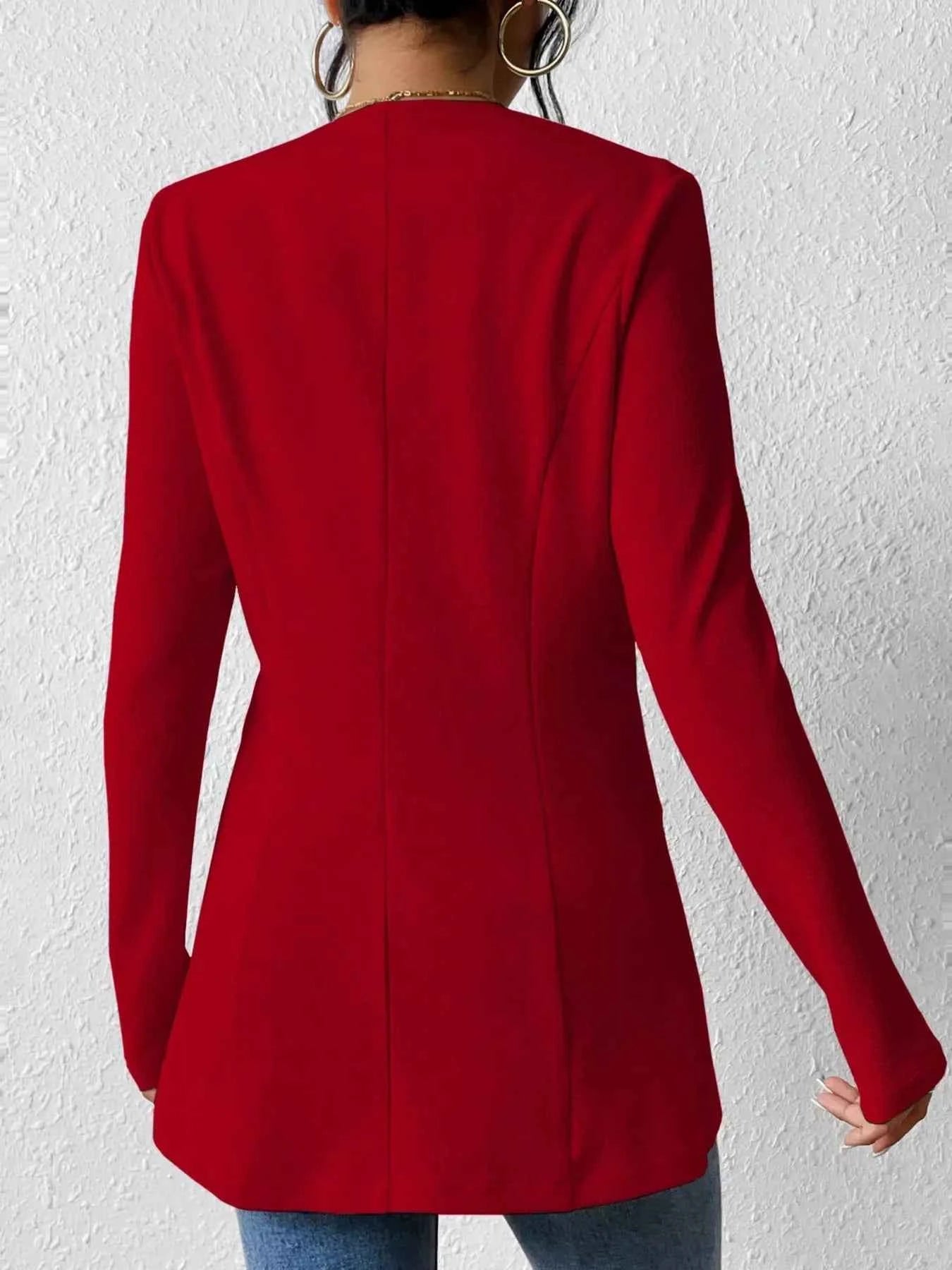 One Button Long Sleeve Blazer c1d39cac0b0148a993d1138ae6660ecc-Max-Origin