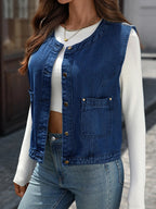 Button-Down Denim Vest c1d93273e2384de4b72626952e953248-Max-Origin