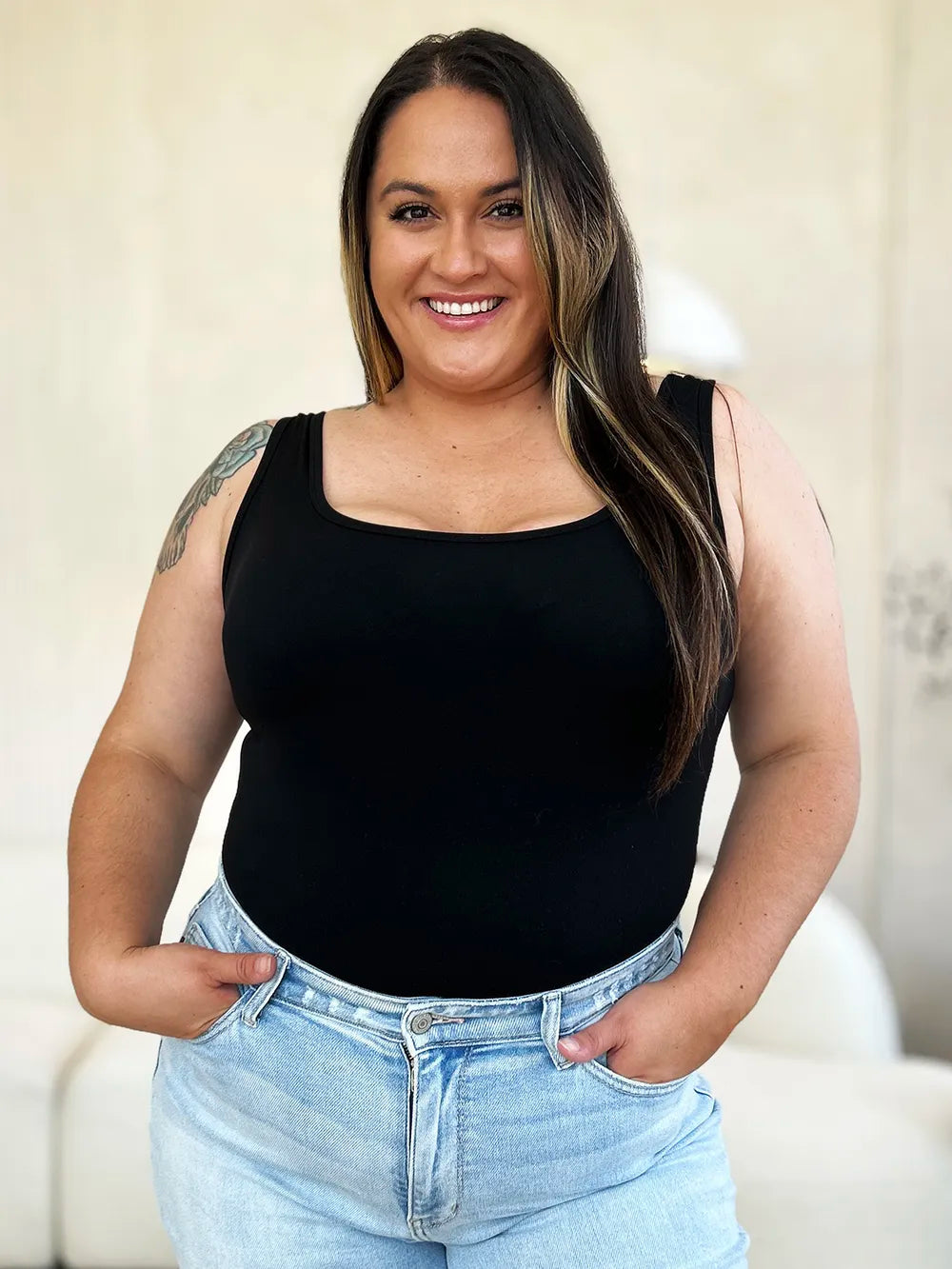 Basic Bae Full Size Square Neck Sleeveless Bodysuit Black c1facbe2-1114-40e0-ab48-cafe1b1f5803-Max