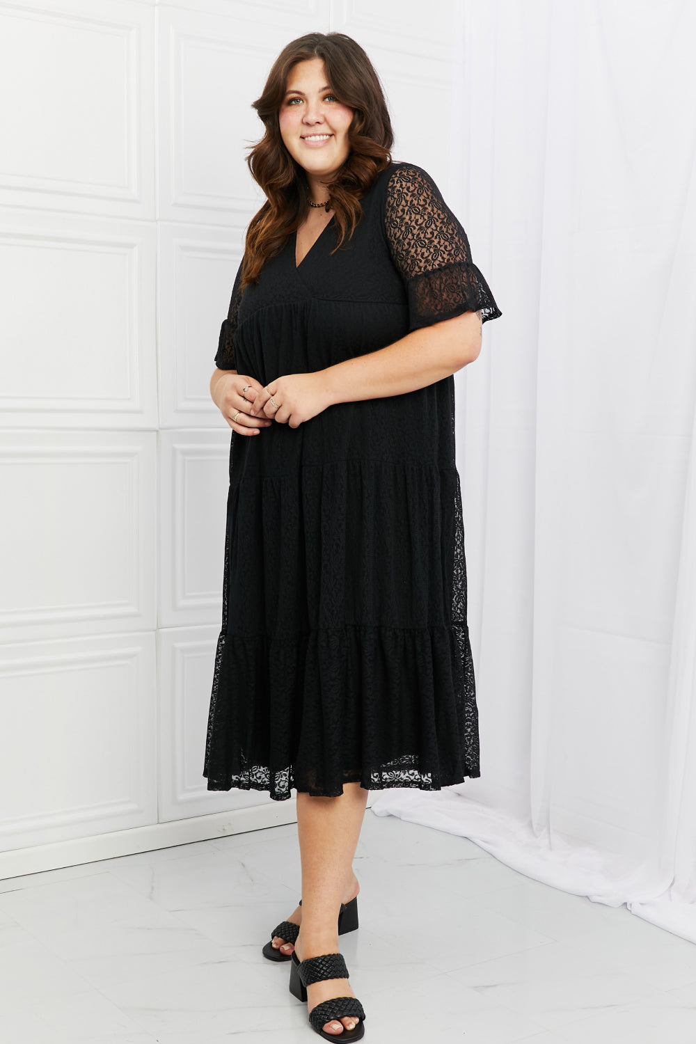 P & Rose Lovely Lace Full Size Tiered Dress c21f1080575945b3b480f0d0c152f74a-Max