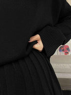 Round Neck Top and Pleated Skirt Sweater Set c22557db-8863-4f16-9f92-91b8572155e3-Max-Origin