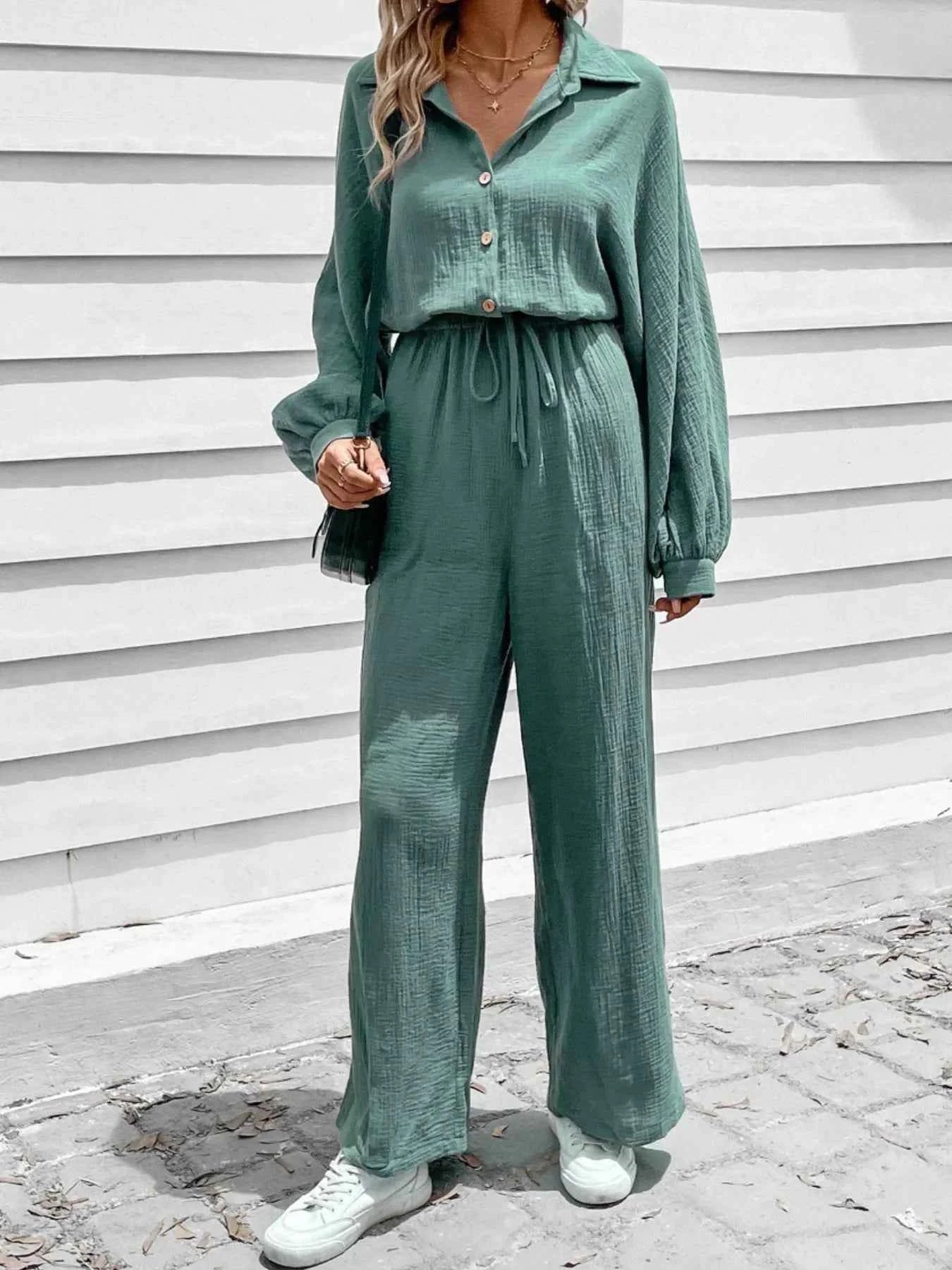 Button Front Wide Leg Jumpsuit c24cf87d57d24f63b215af0bcf664e8f-Max-Origin