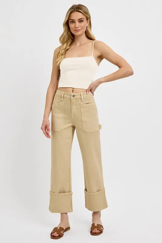 RISEN Full Size High Rise Wide Straight Cuffed Patch Jeans Plus Size c24fa9ff-d512-42c7-85f1-c5102ab0e1a8-Max