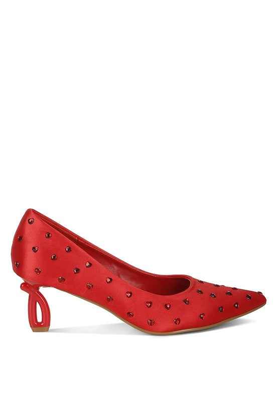 Madhara Heart-Shaped Rhinestones Pumps c2501f01-8967-4c94-a2c1-2bda3e0c485d