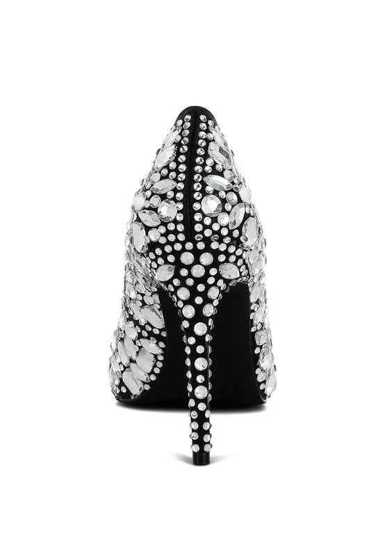 Iceout Diamante & Rhinestone Embellishments Pumps c2533a6f-e782-4666-8e20-f799c29a0db5_16b56631-9217-42bd-a401-9c7805406556