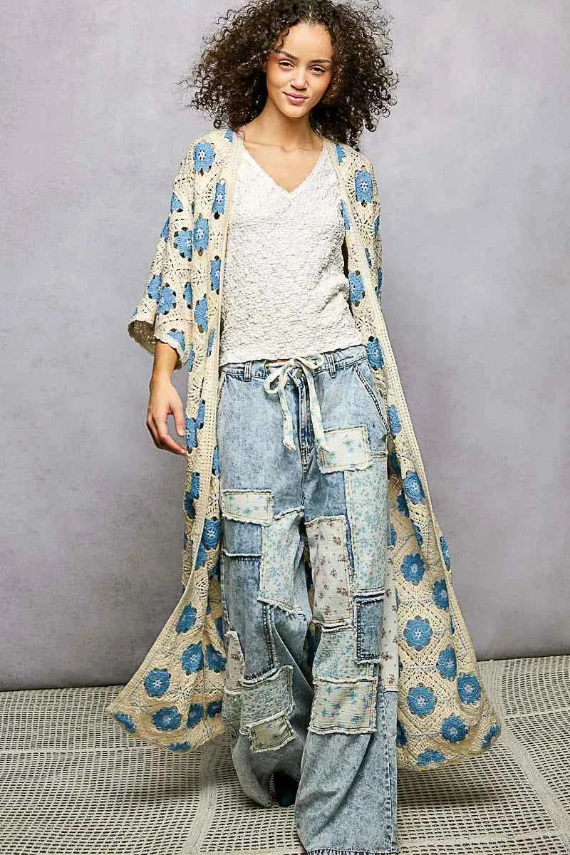 POL Open Front Floral Crochet Longline Cardigan c2566f22-68de-4e19-87c9-6f3b08c7b263-Max-Origin