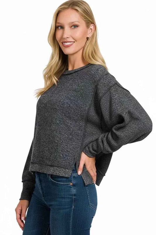Brushed Melange Hacci Oversized Pullover c258d428-95e4-4520-87dc-2f3158573729-Max-Origin