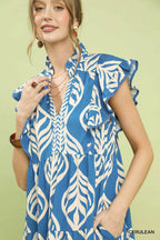 Umgee Leaf Print Tiered Midi Dress with Pockets c26624f1-5449-441c-bd50-76d4b43be2d1-Max-Origin