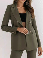 Double-Breasted Lapel Collar Blazer c26ffb72-05f3-45d3-a31f-a6792299c739-Max-Origin